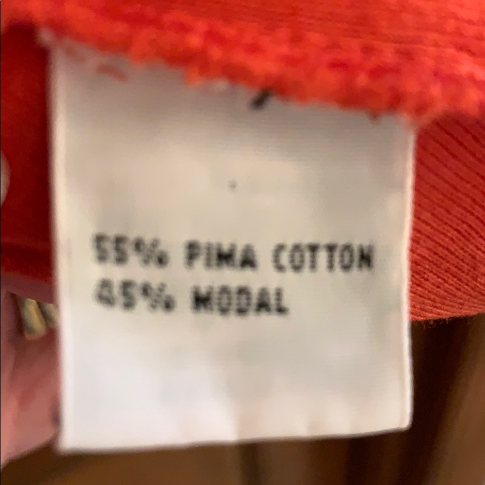 Talbots orange 3/4 sleeve top. - 3/20 - Picture 3 of 4